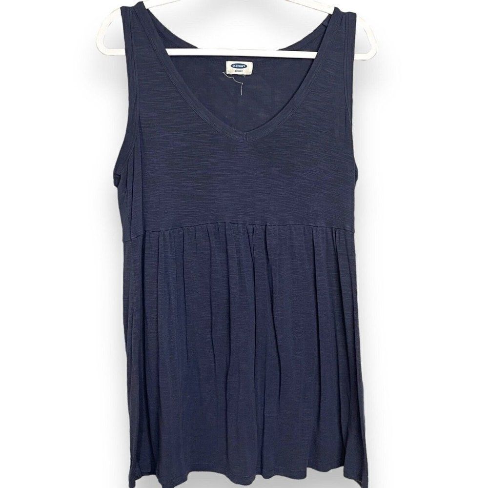 Old Navy Scoop Neck Tunic Women's Large Volcanic Glass Gray Sleeveless Top Shirt